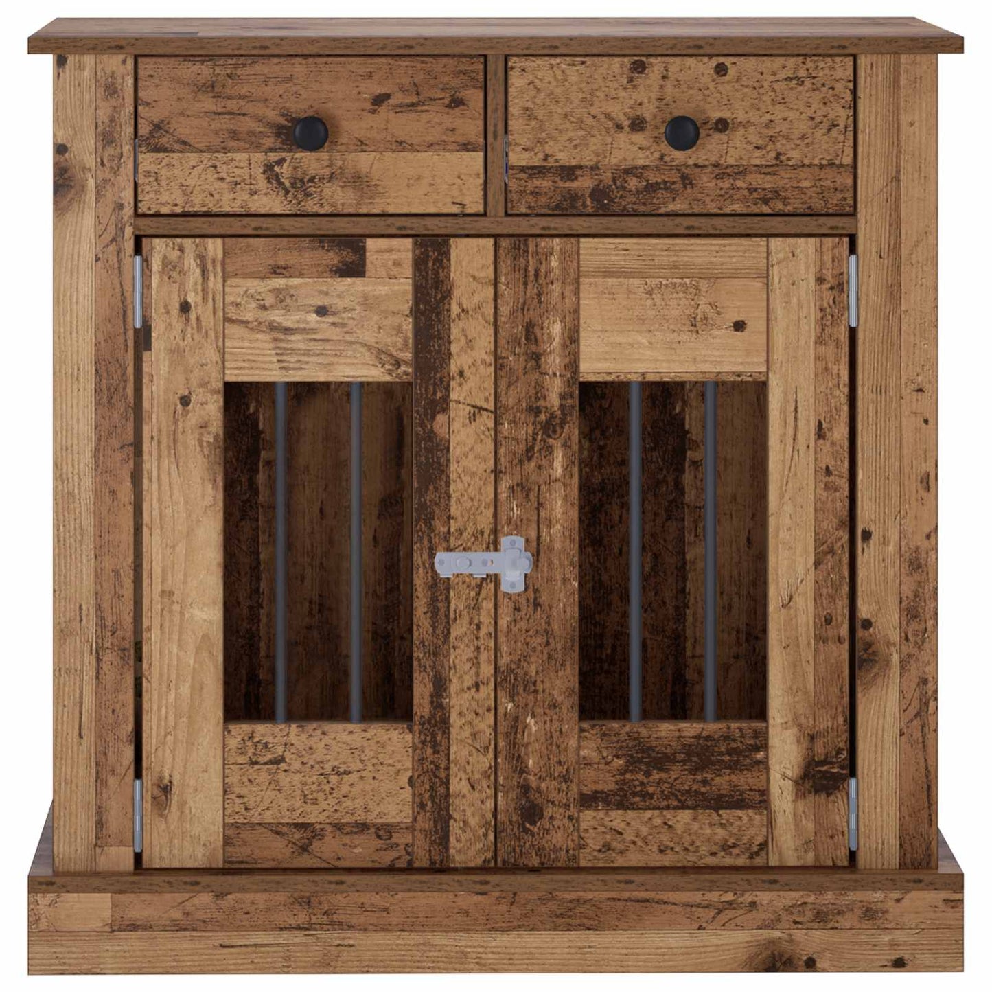 Hond Bench Meubel Oud hout 80 x 47,5 x 80 cm Bewerkt hout