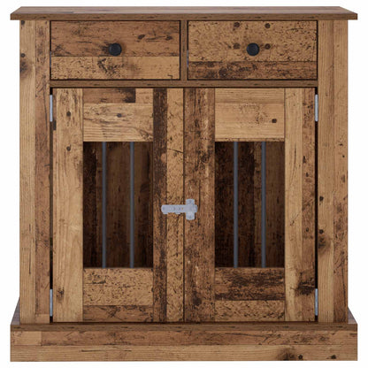 Hond Bench Meubel Oud hout 80 x 47,5 x 80 cm Bewerkt hout