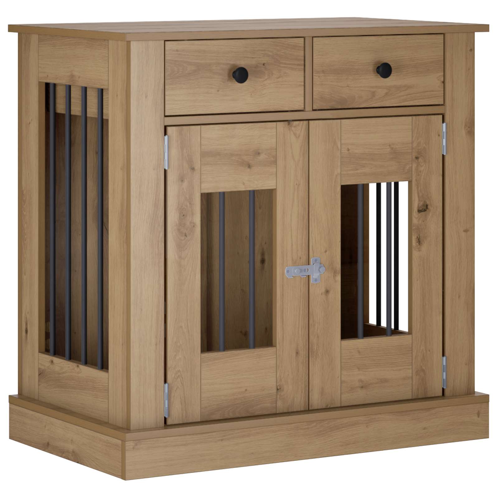 Hond Bench Meubel Artisanaal eiken 80 x 47,5 x 80 cm