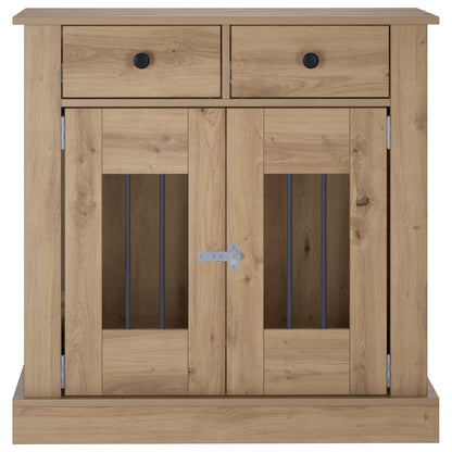 Hond Bench Meubel Artisanaal eiken 80 x 47,5 x 80 cm