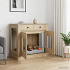 Hondenhok meubel 90x47,5x80 cm sonoma eiken