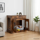 Hondenhok meubel gerookt eiken 90x47,5x80 cm