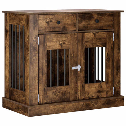 Hond Bench Meubel Gerookt eiken 90 x 47,5 x 80 cm Bewerkt hout