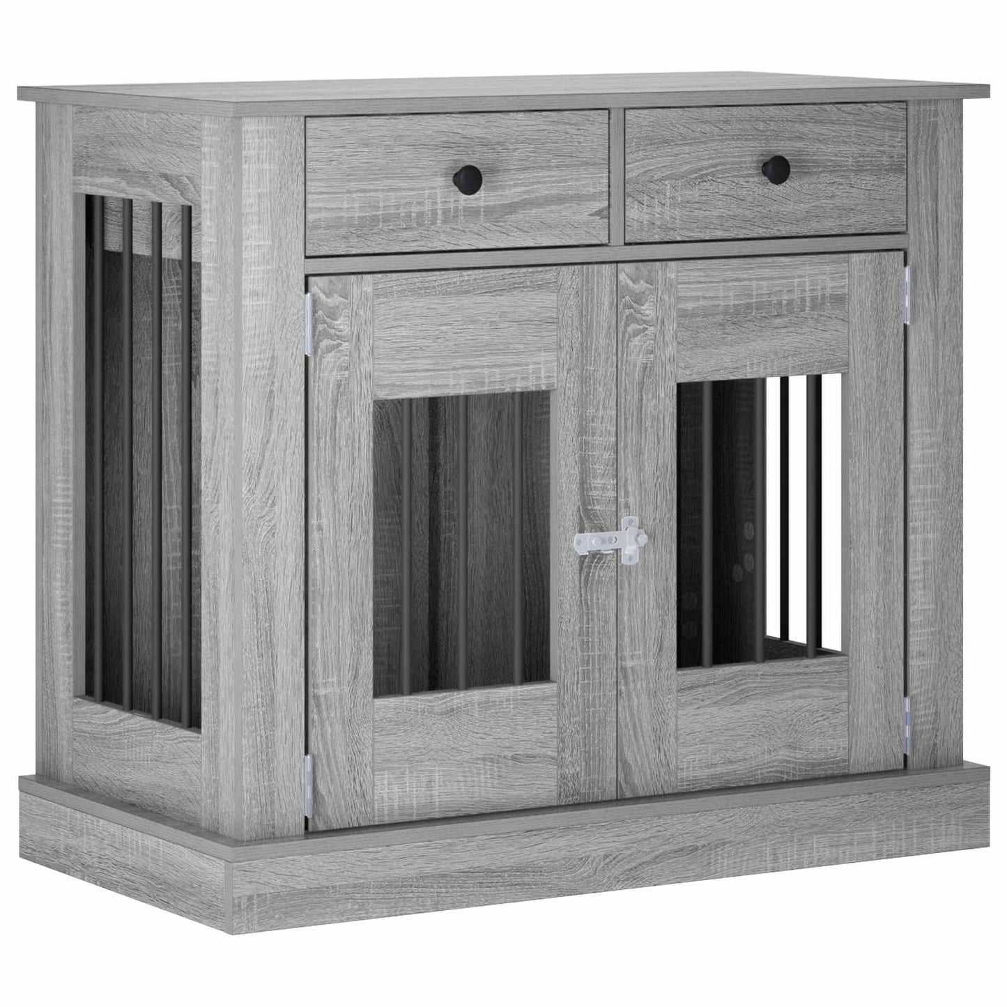 Hond Bench Meubel Grijs Sonoma 90 x 47,5 x 80 cm Bewerkt hout