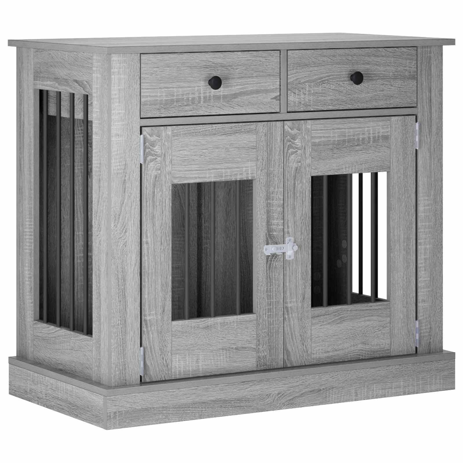 Hond Bench Meubel Grijs Sonoma 90 x 47,5 x 80 cm Bewerkt hout