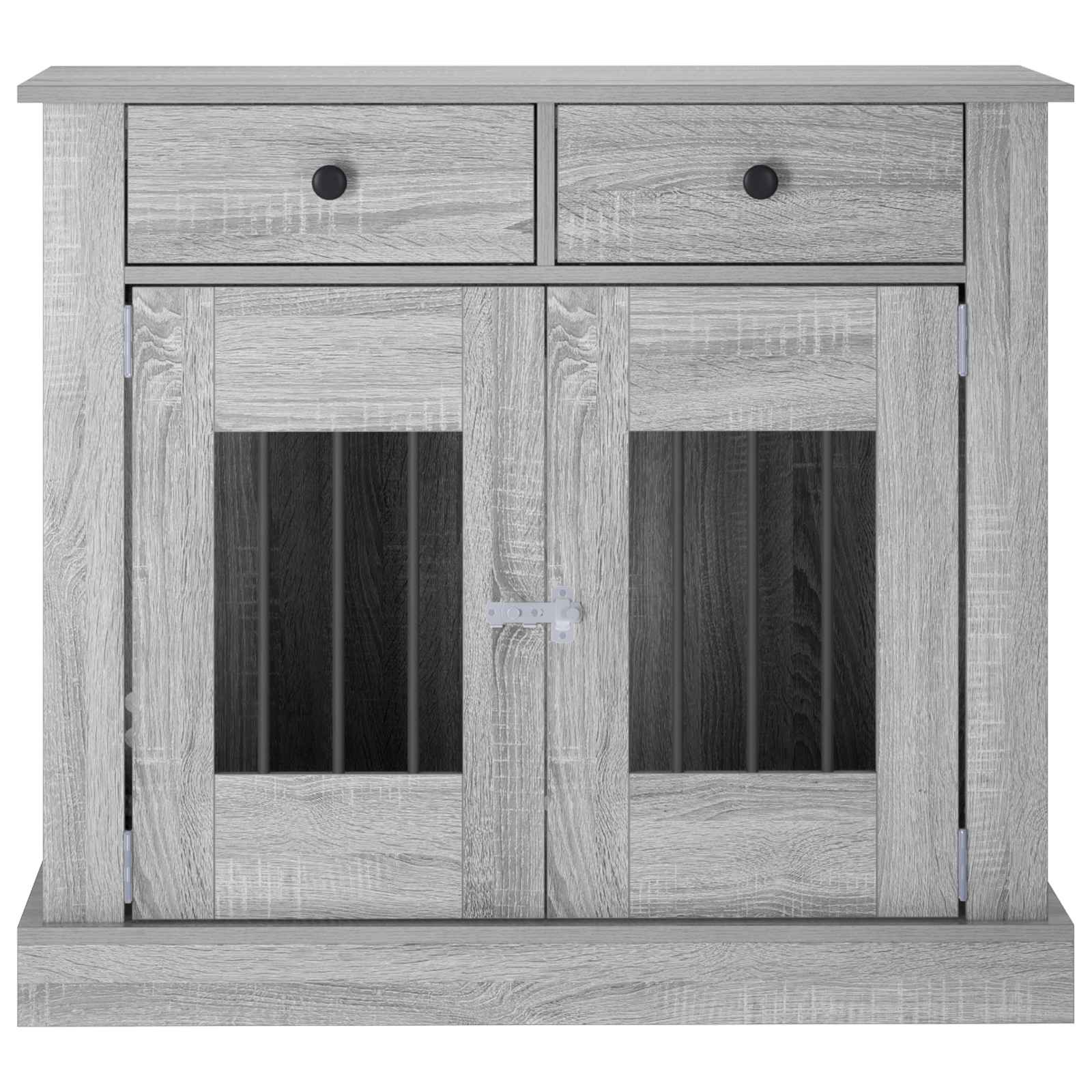 Hond Bench Meubel Grijs Sonoma 90 x 47,5 x 80 cm Bewerkt hout
