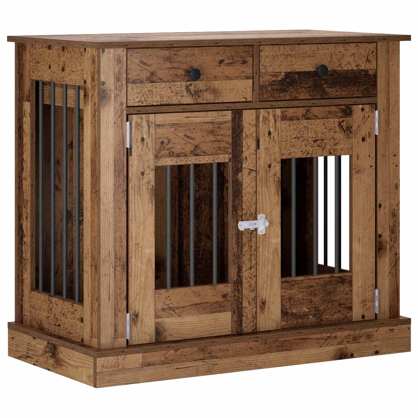 Hond Bench Meubel Oud hout 90 x 47,5 x 80 cm Bewerkt hout