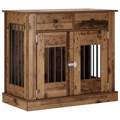 Hond Bench Meubel Oud hout 90 x 47,5 x 80 cm Bewerkt hout