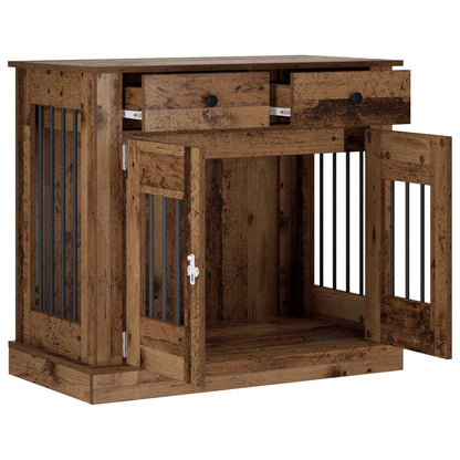 Hond Bench Meubel Oud hout 90 x 47,5 x 80 cm Bewerkt hout