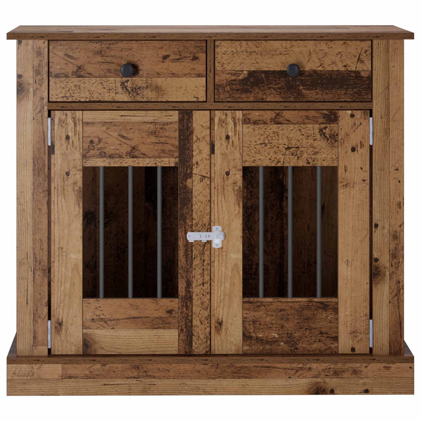 Hond Bench Meubel Oud hout 90 x 47,5 x 80 cm Bewerkt hout