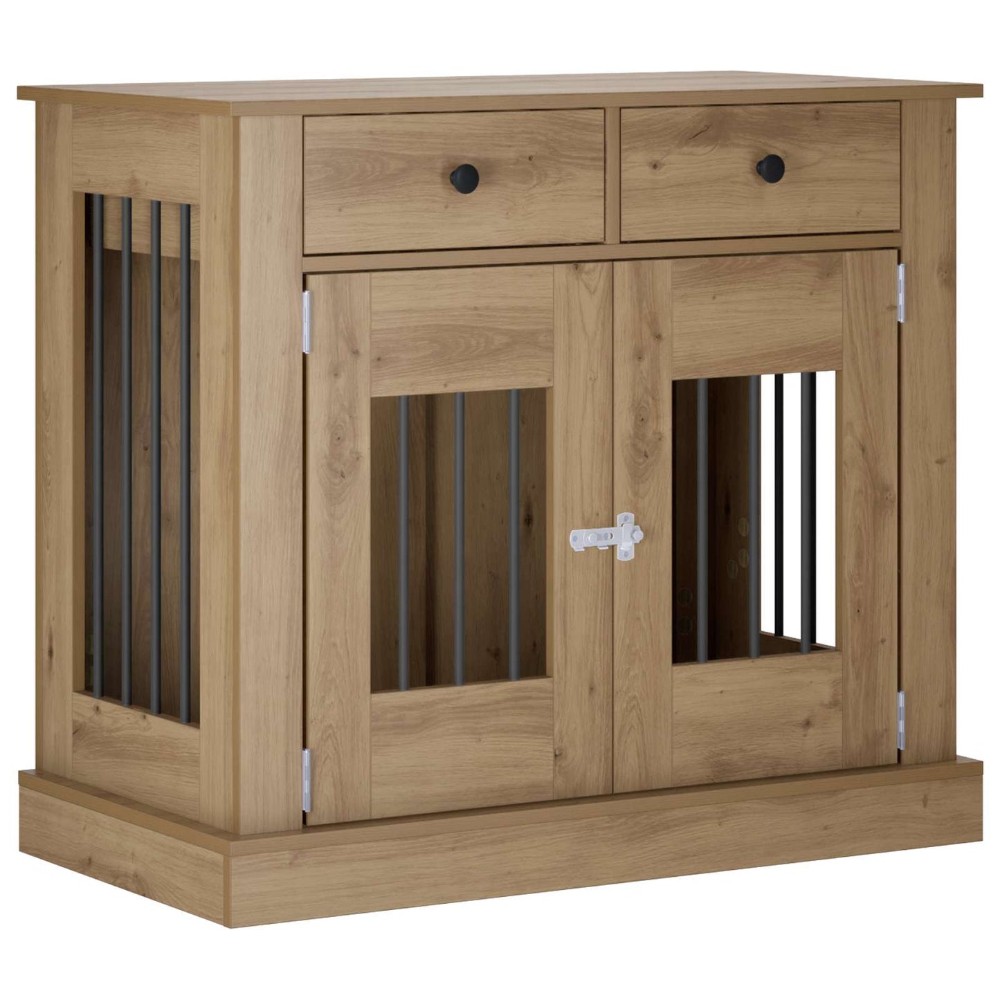 Hond Bench Meubel Artisanaal eiken 90 x 47,5 x 80 cm