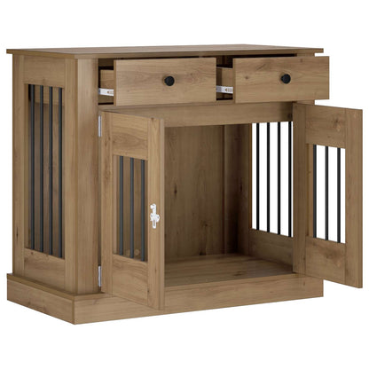 Hond Bench Meubel Artisanaal eiken 90 x 47,5 x 80 cm