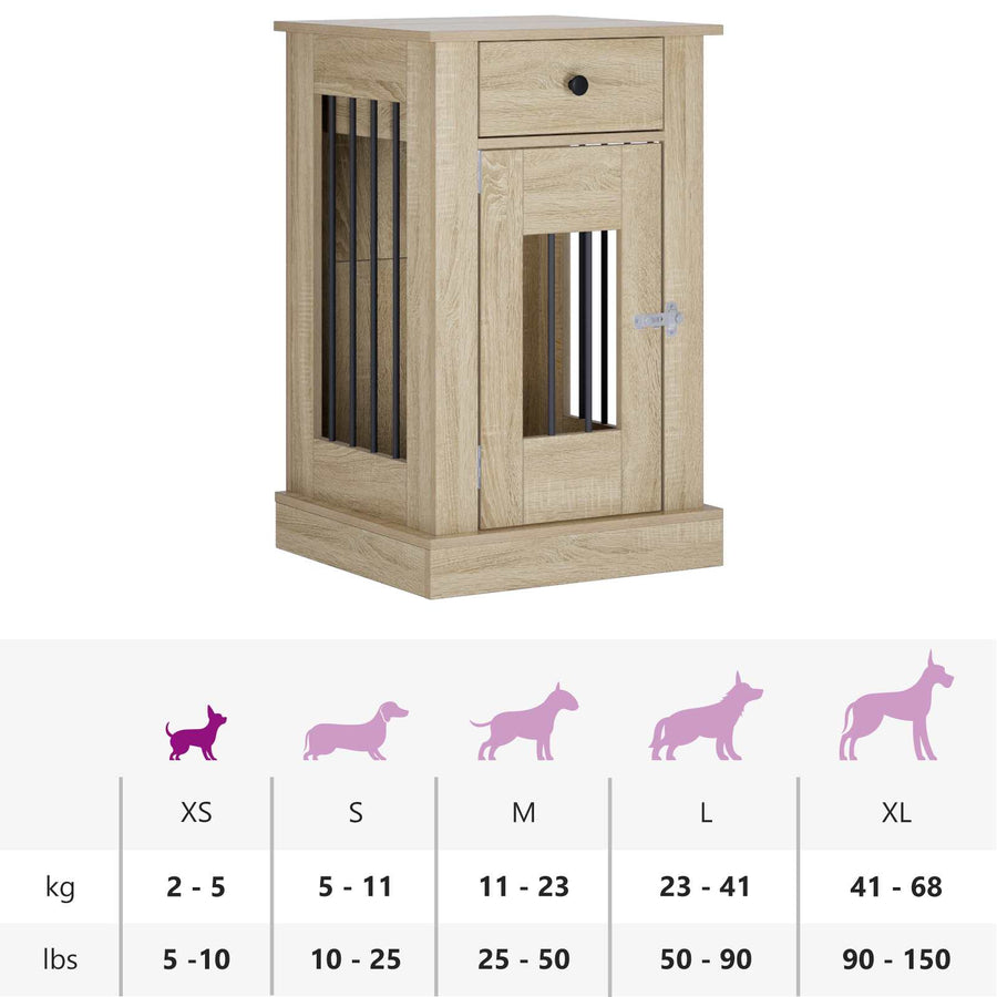 Hond Bench Meubel Sonoma Eiken 50 x 47,5 x 80 cm Bewerkt hout