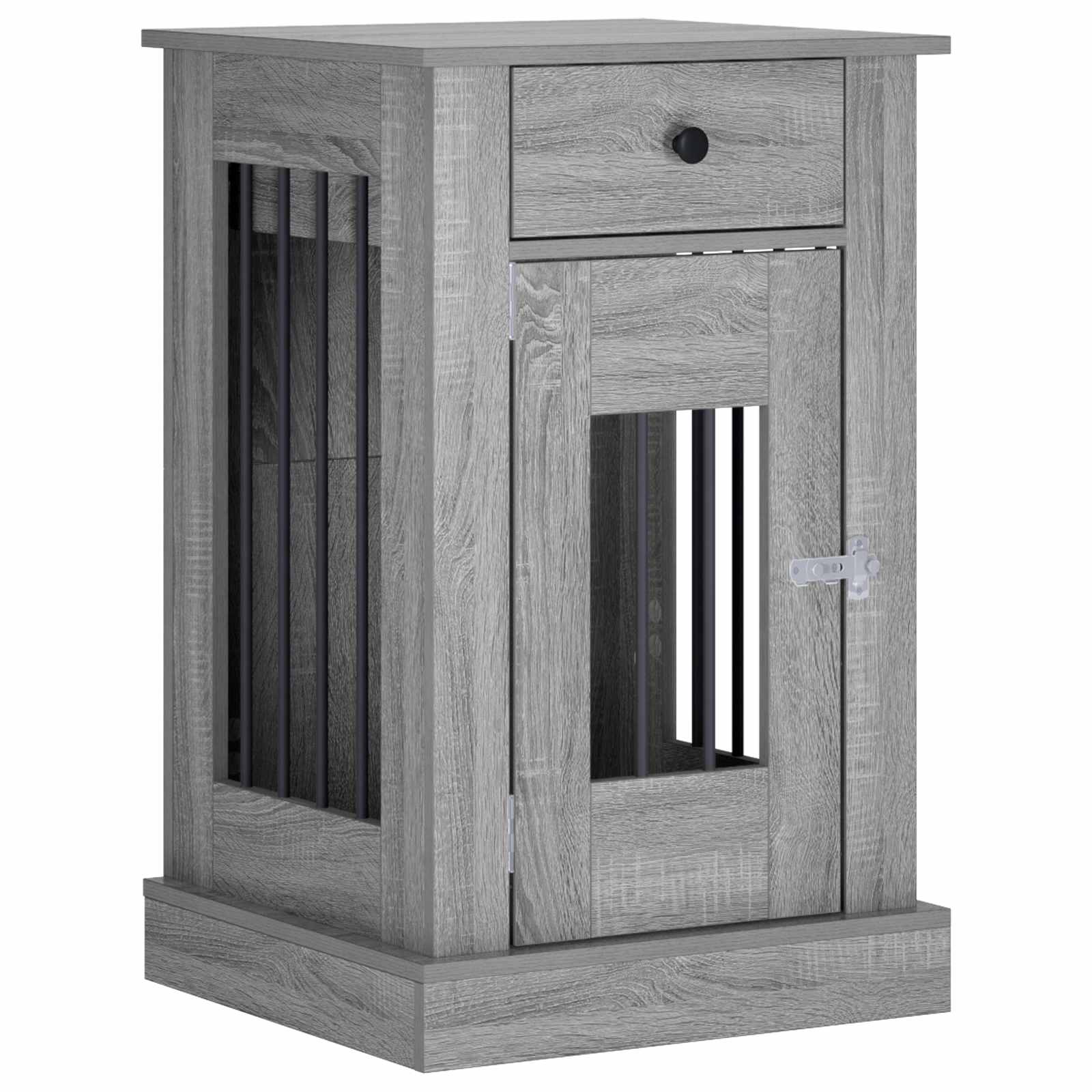Hond Bench Meubel Grijs Sonoma 50 x 47,5 x 80 cm Bewerkt hout