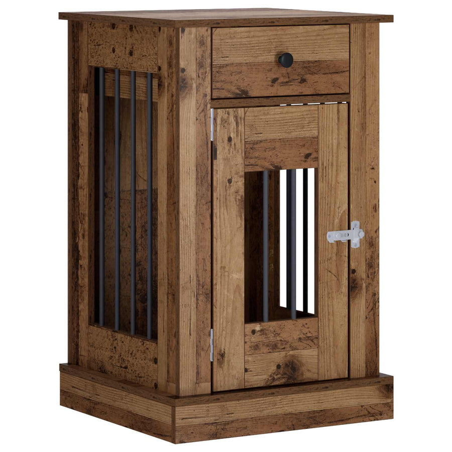 Hond Bench Meubel Oud hout 50 x 47,5 x 80 cm Bewerkt hout