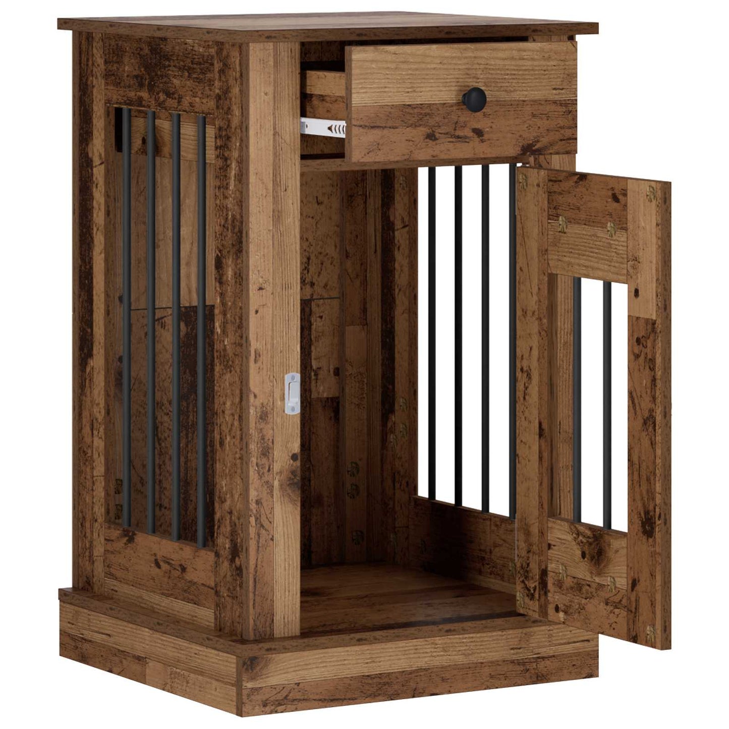 Hond Bench Meubel Oud hout 50 x 47,5 x 80 cm Bewerkt hout