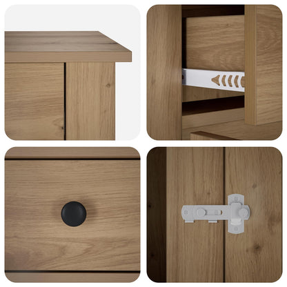 Hond Bench Meubel Artisanaal eiken 50 x 47,5 x 80 cm