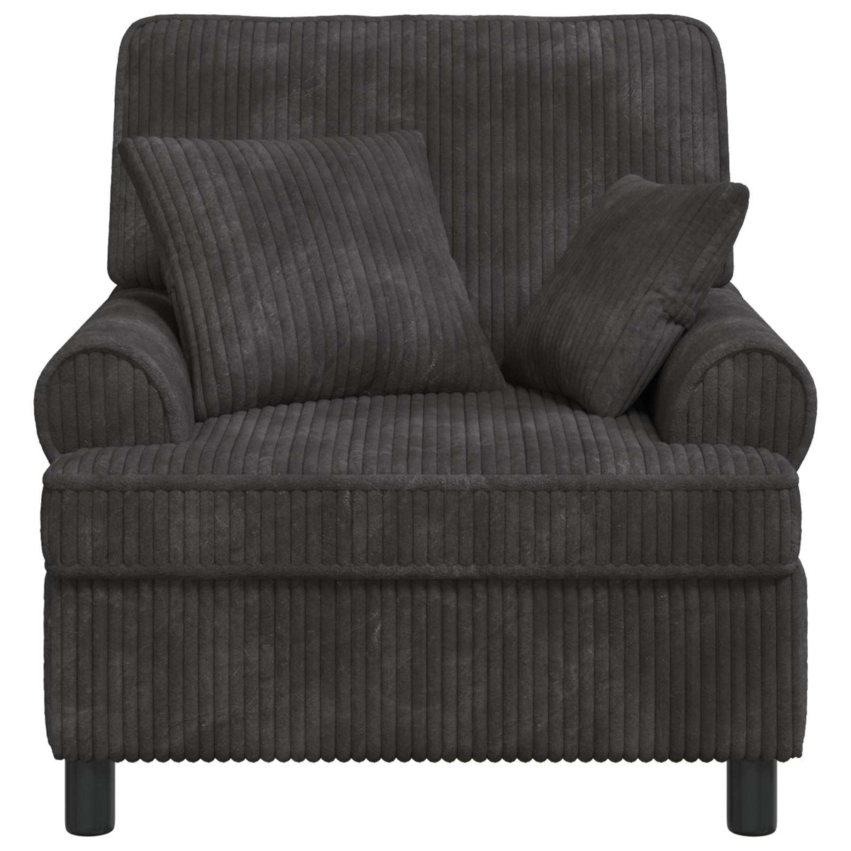 XL fauteuil met kussens Donkergrijs 1,5 Lijnen Stof