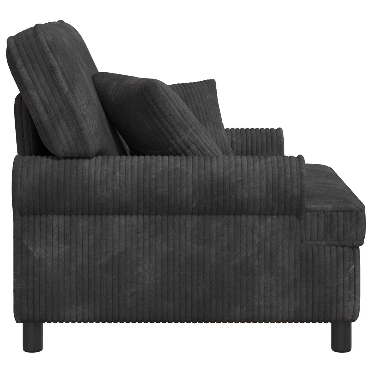 XL fauteuil met kussens Donkergrijs 1,5 Lijnen Stof