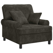 Fauteuil XL antraciet 90x92x100 cm stof