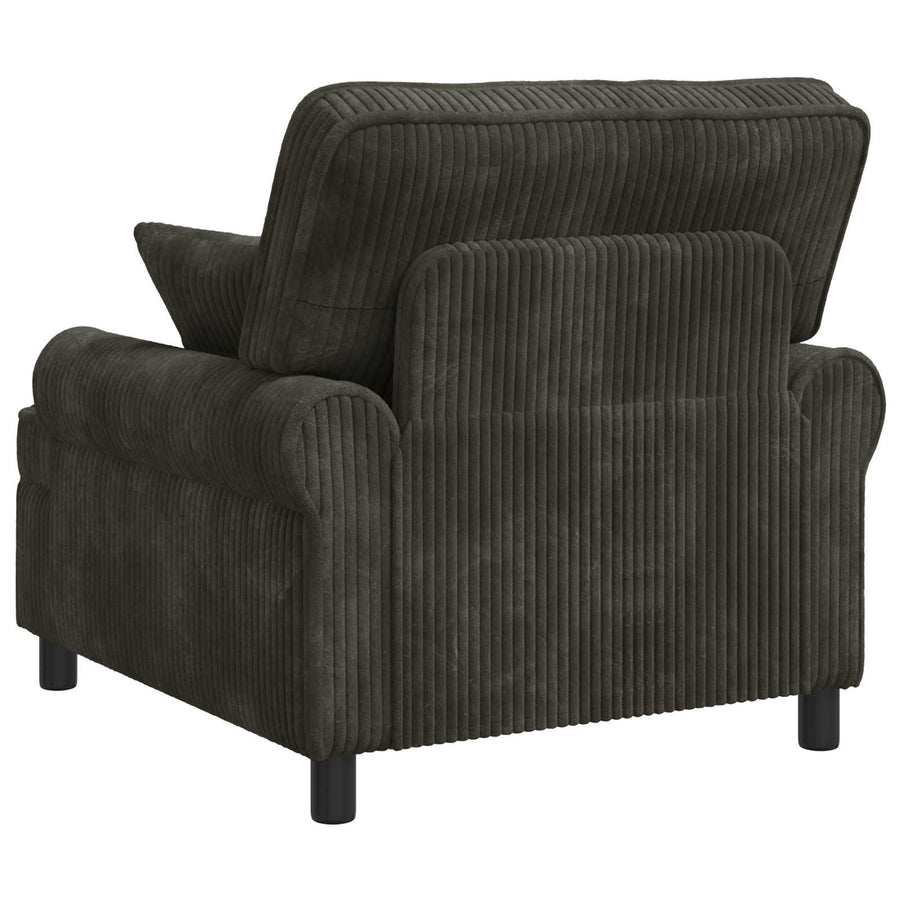 XL fauteuil met kussens Antraciet 1,5 Lijnen Stof
