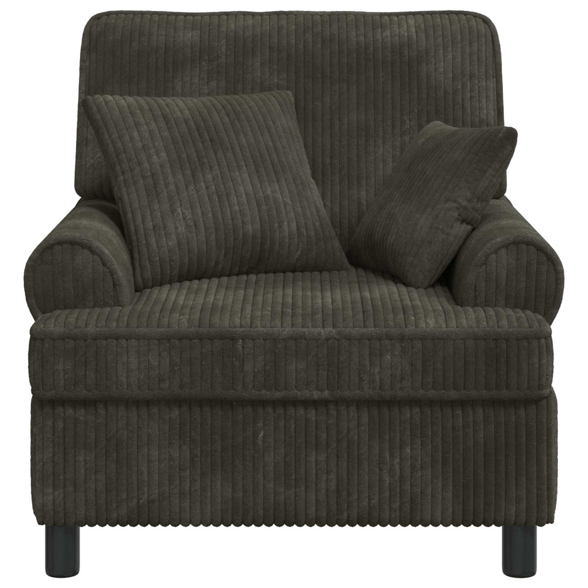 XL fauteuil met kussens Antraciet 1,5 Lijnen Stof