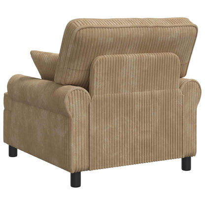 XL fauteuil met kussens Taupe 1,5 Lijnen Stof