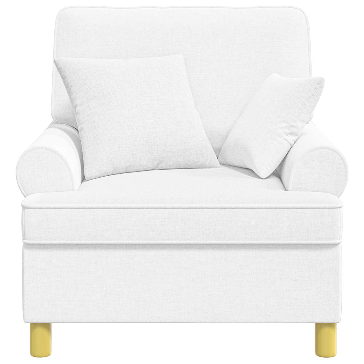 XL fauteuil met kussens Wit Stof