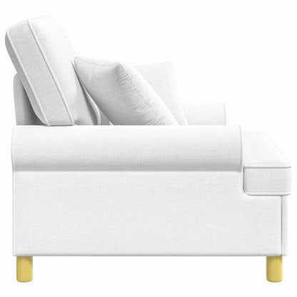 XL fauteuil met kussens Wit Stof