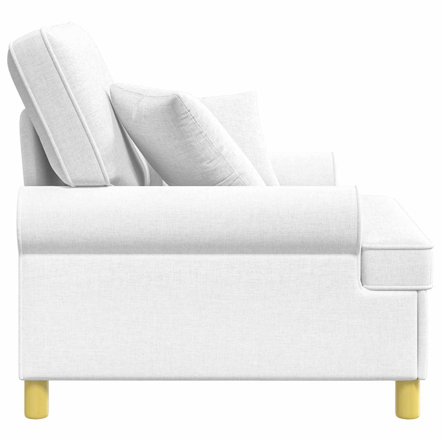 XL fauteuil met kussens Wit Stof