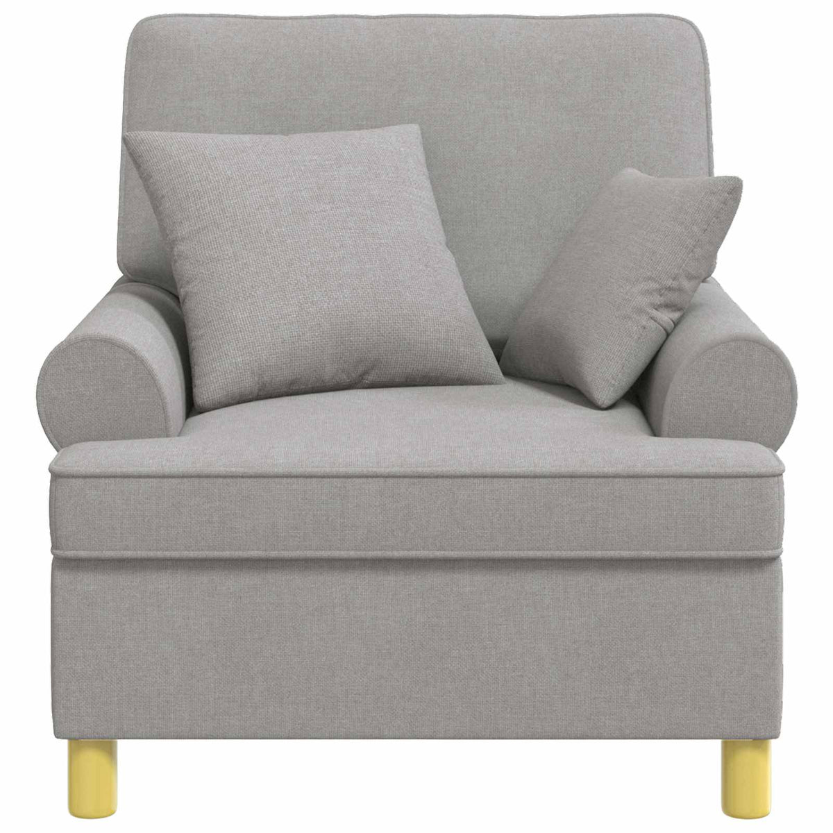 XL fauteuil met kussens Wolkengrijs Stof