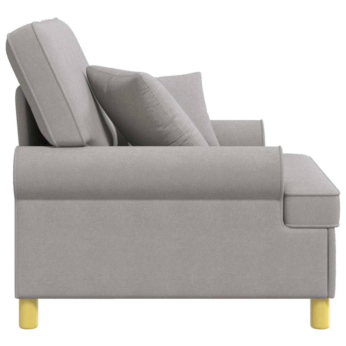 XL fauteuil met kussens Wolkengrijs Stof