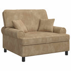Fauteuil beige 116x92x100 cm 1,5 lijnen stof
