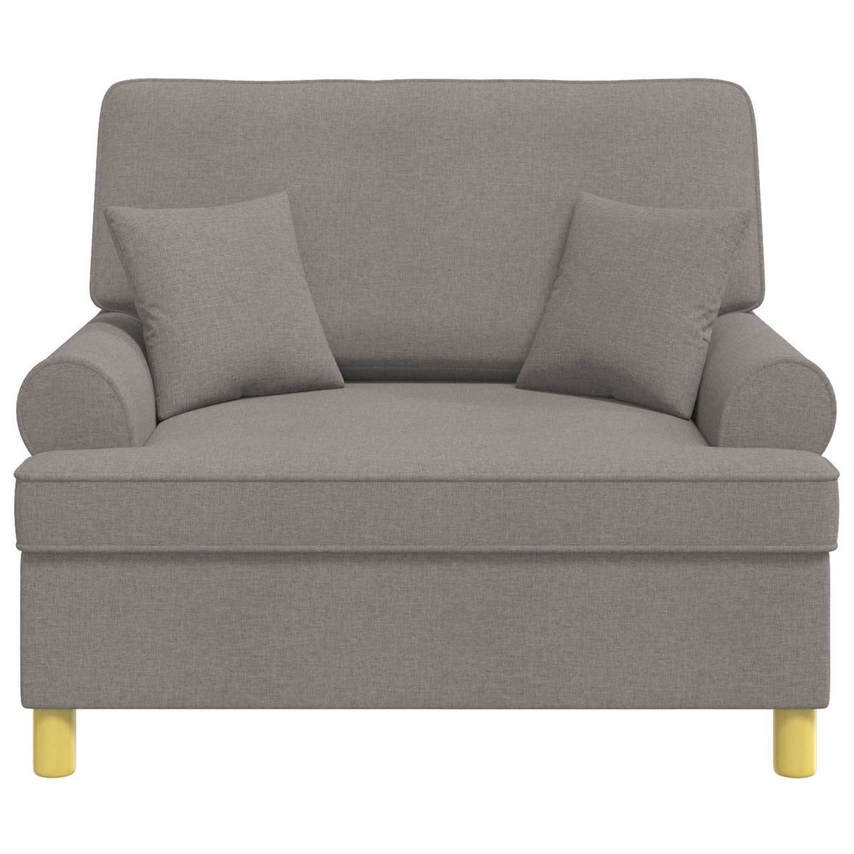 Fauteuil met kussens Taupe Stof