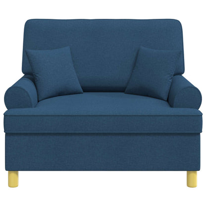 Fauteuil met kussens Blauw Stof