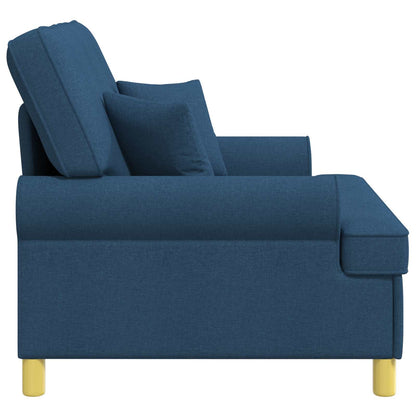 Fauteuil met kussens Blauw Stof
