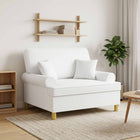 Fauteuil XXL 116x92x100 cm wit stof