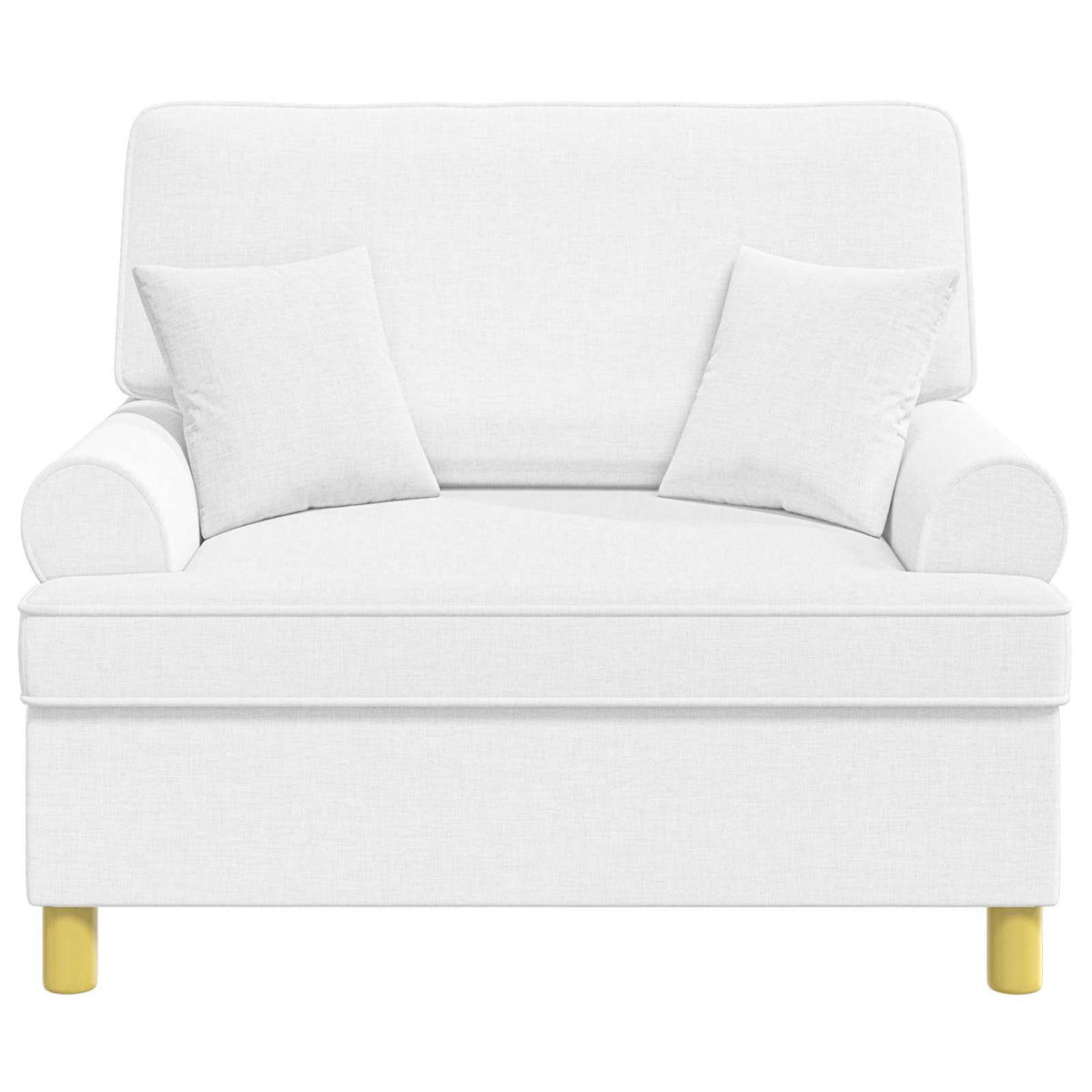 XXL fauteuil met kussens Wit Stof
