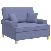 Fauteuil XXL jeans blauw 116x92x100 cm