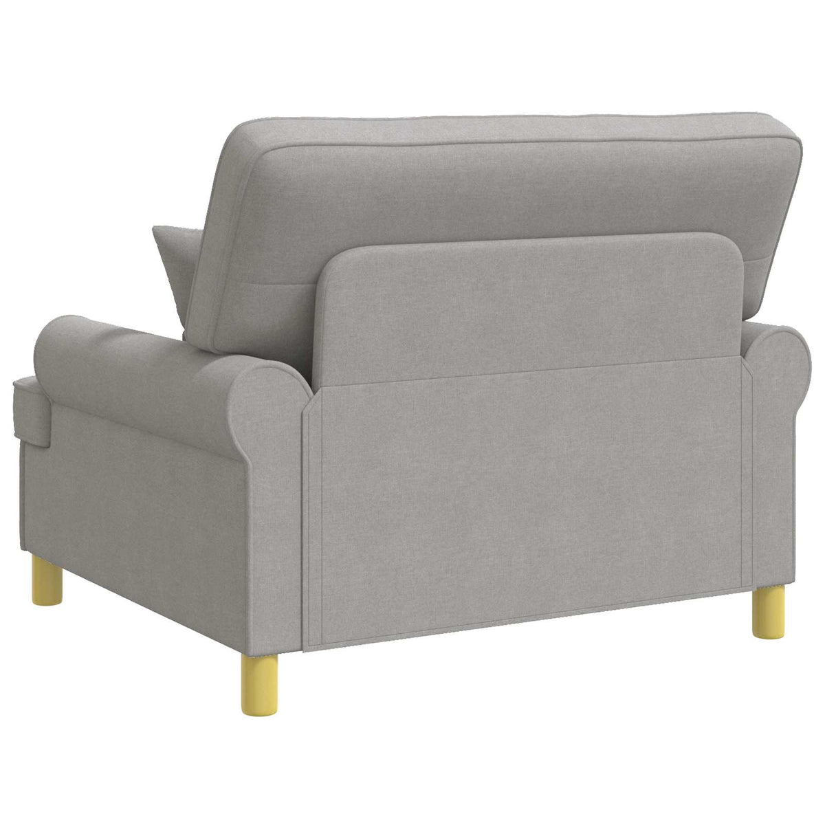 XXL fauteuil met kussens Wolkengrijs Stof