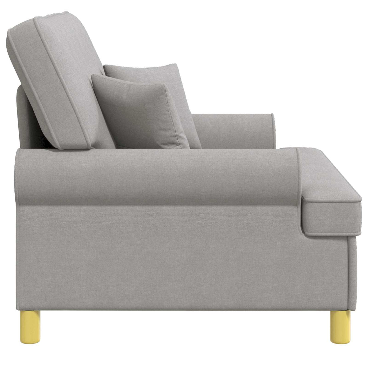 XXL fauteuil met kussens Wolkengrijs Stof