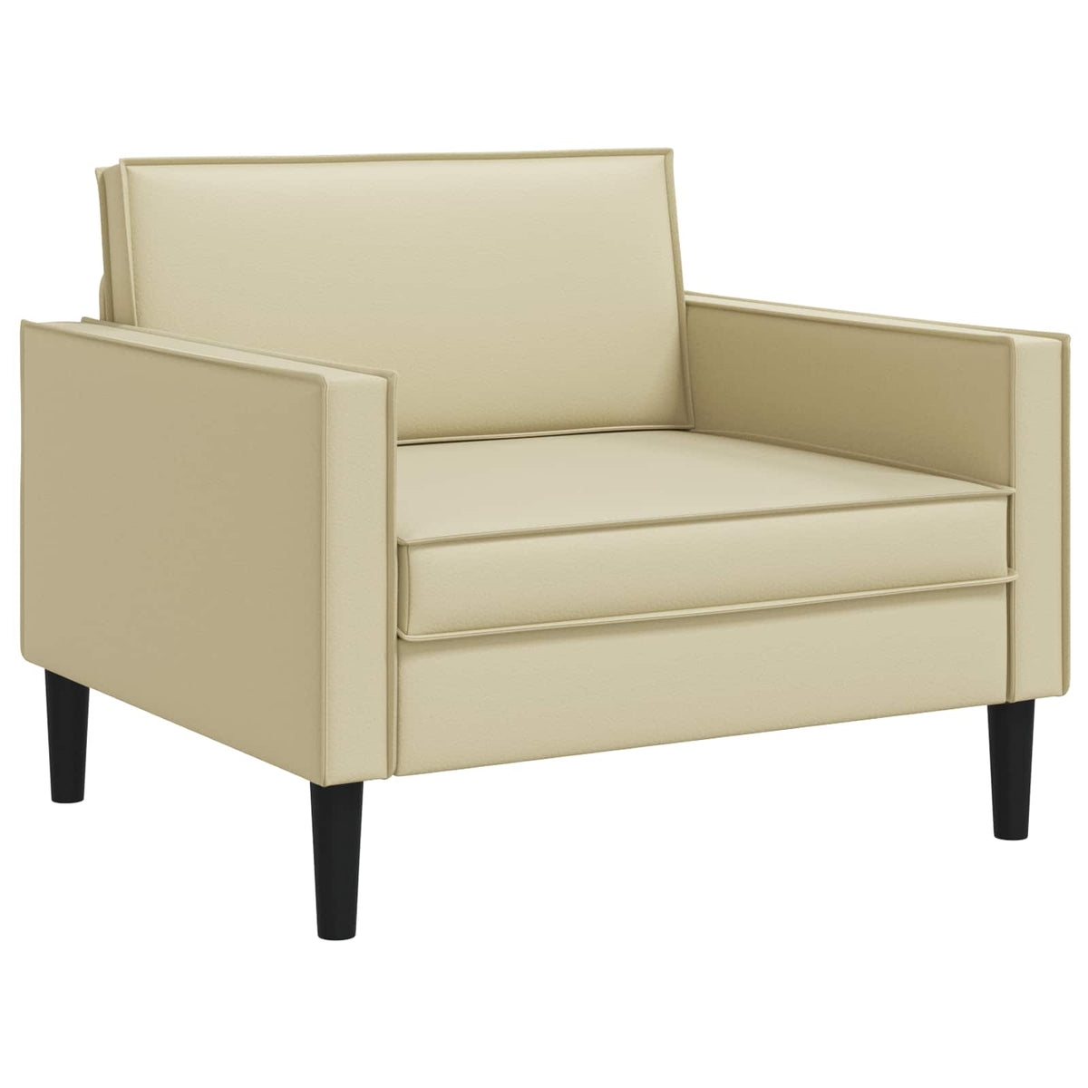 XL fauteuil Crèmekleurig Kunstleer