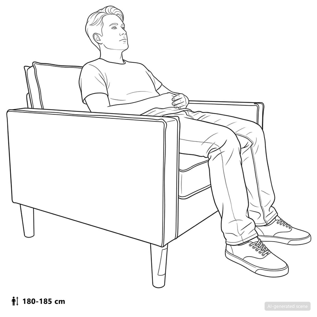 XL fauteuil Crèmekleurig Kunstleer