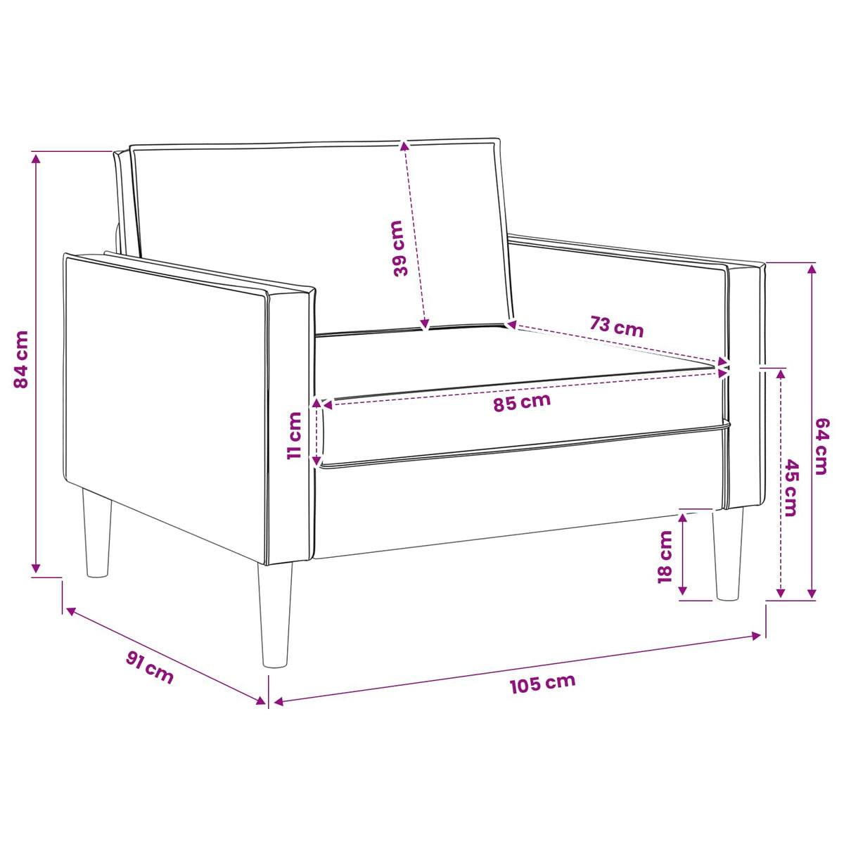 XL fauteuil Crèmekleurig Kunstleer