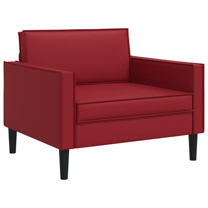 XL fauteuil Bordeauxrood Kunstleer
