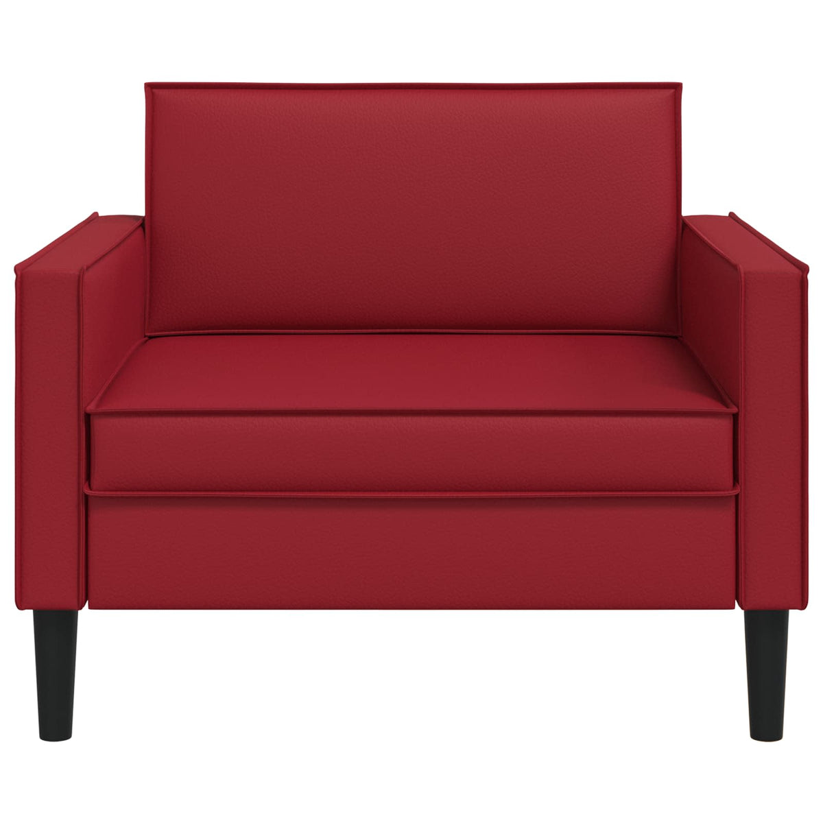 XL fauteuil Bordeauxrood Kunstleer