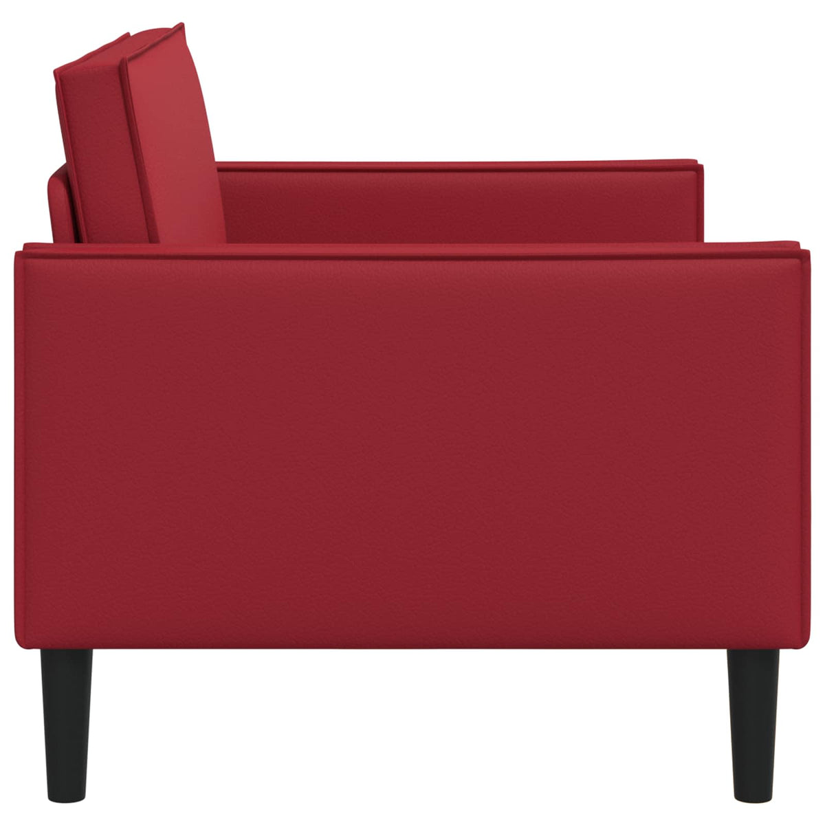 XL fauteuil Bordeauxrood Kunstleer