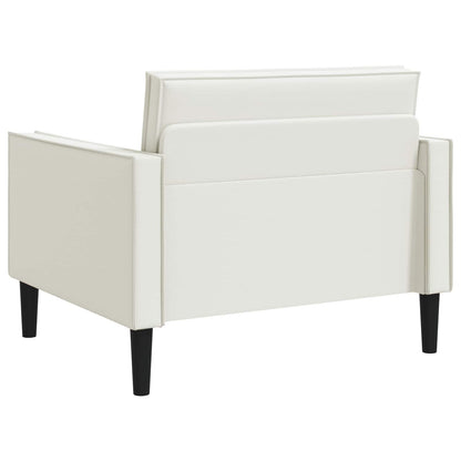 XL fauteuil Wit Kunstleer