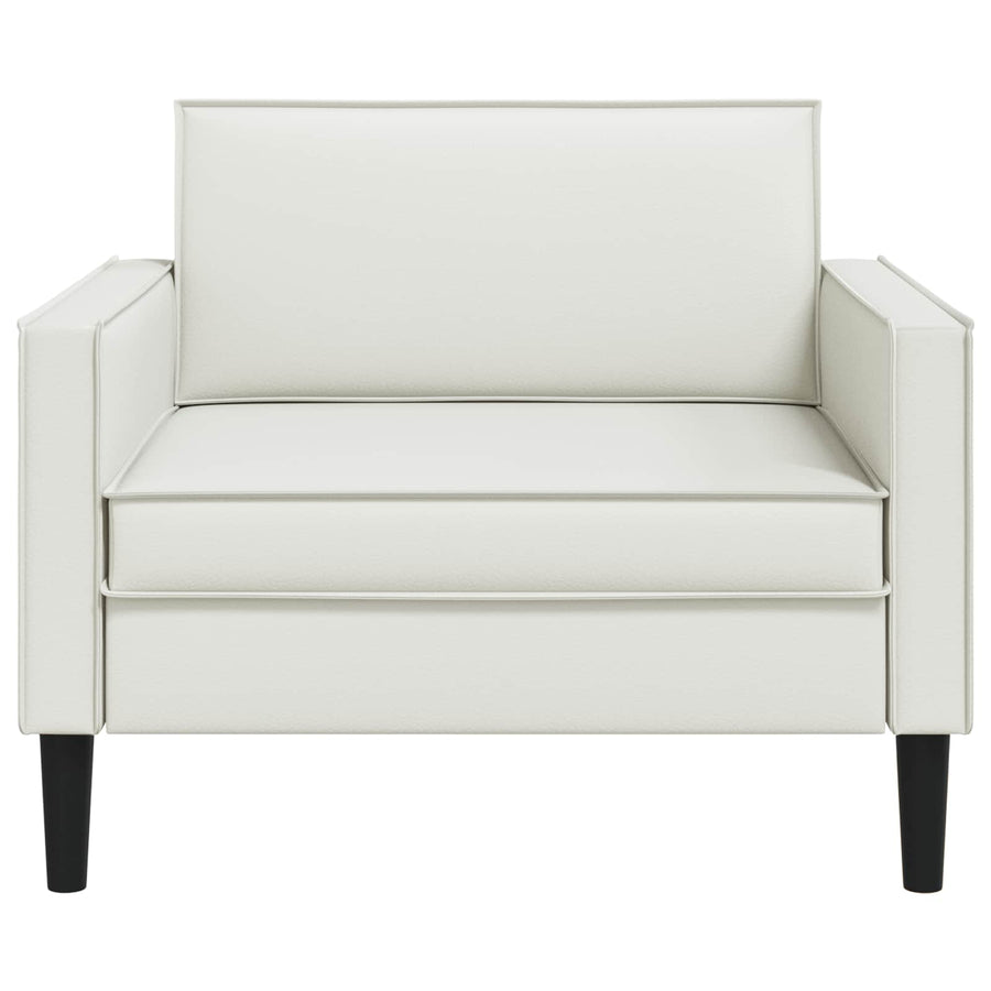 XL fauteuil Wit Kunstleer