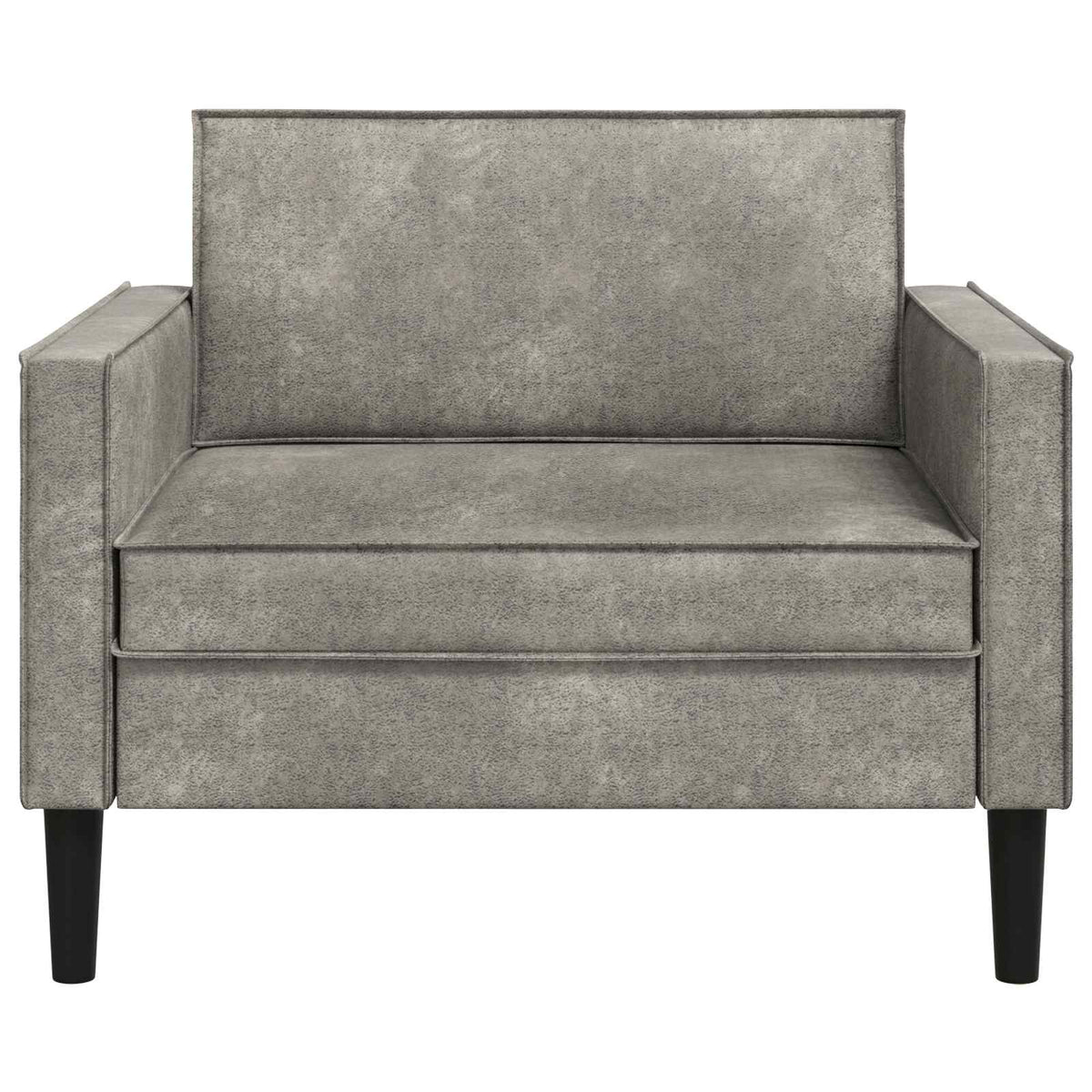 XL fauteuil Lichtgrijs Nep Suede Leer